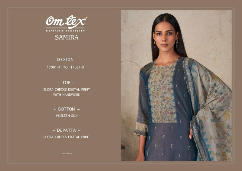 Omtex sameera application for aarvi dress material in wholesale